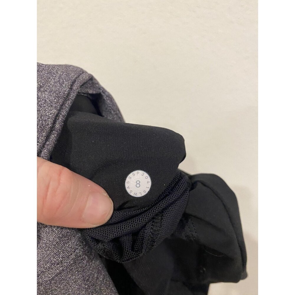 Lululemon On the Fly Jogger Pants Women 8 Gray Flecked Tapered Athletic Yoga Gym - Picture 5 of 5